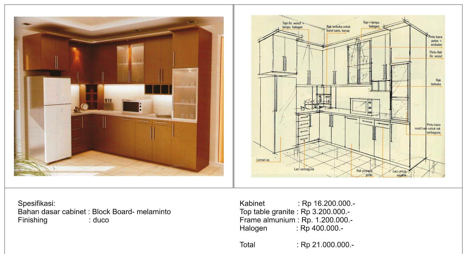 GAMBAR DESAIN 3D PENGERJAAN Kitchen Set Juara Bandung